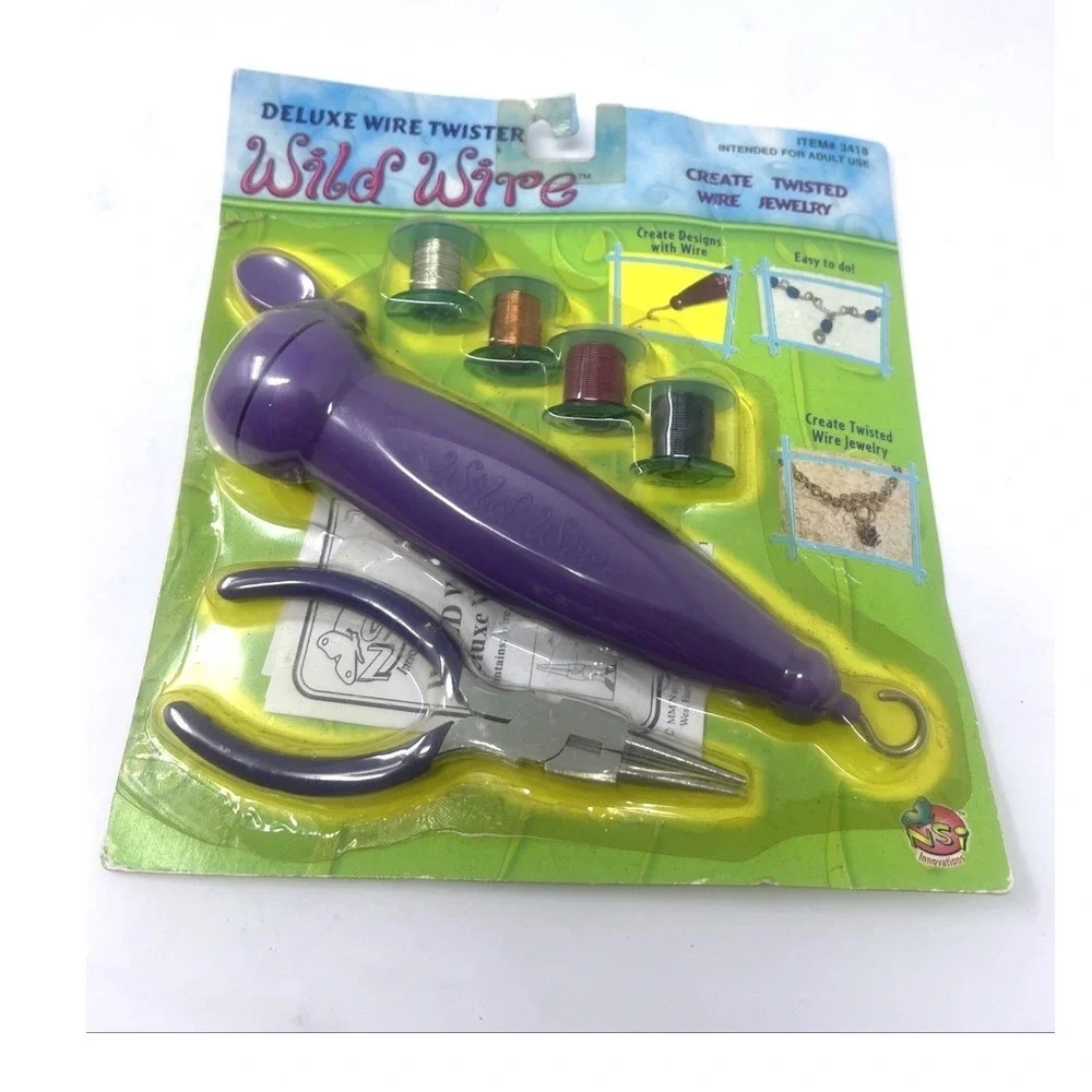 Vintage Wild Wire Deluxe Wire Twister #3418 Jewelry Making Tool Kit NOS Sealed